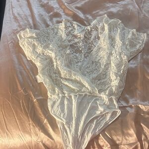 White Lace Bodysuit